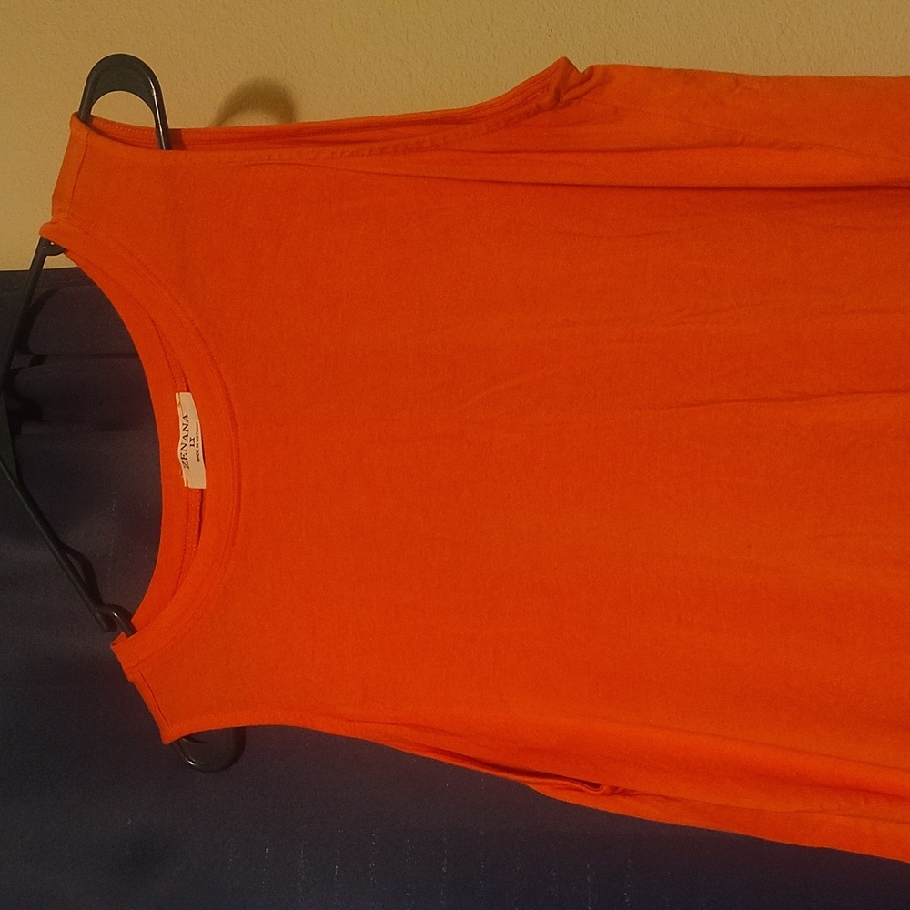 Salmon Tank top by Zenana